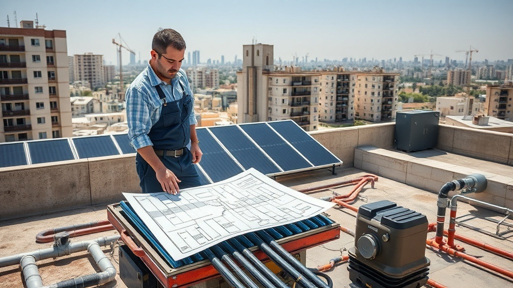 איך אני בוחר טכנאי לתיקון מערכת סולארית מרכזית בלי להמר?